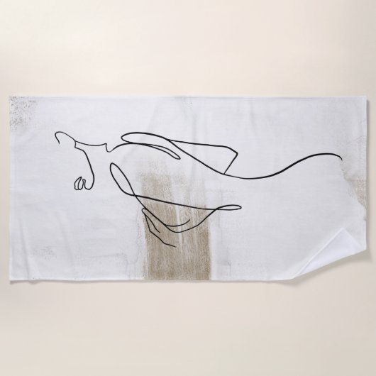 Frauen Kunsthandwerkerkleidung Strandtuch (Vorderseite)