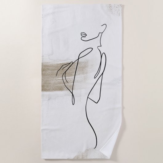 Frauen Kunsthandwerkerkleidung Strandtuch (Vorderseite)