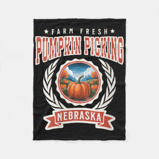 Frauen Kürbisauswahl Nebraska Familie Herbst Fleecedecke