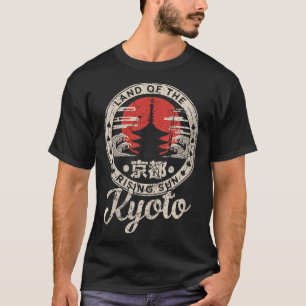 Frauen Kyoto Japan Pagode Retro Sonne Vintage Kyot T-Shirt