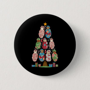 Frauen L&amp;d Pflege Weihnachtsbaumarbeit und Del Button