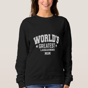 Frauen Labradinger Mischlings Hund Dekor Thema Sweatshirt