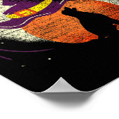 Frauen Labrador Halloween Hund Poster (Ecke)