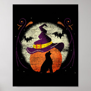 Frauen Labrador Halloween Hund Poster
