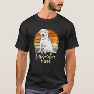 Frauen Labrador Mama Retro Labrador Retriever Dog T-Shirt