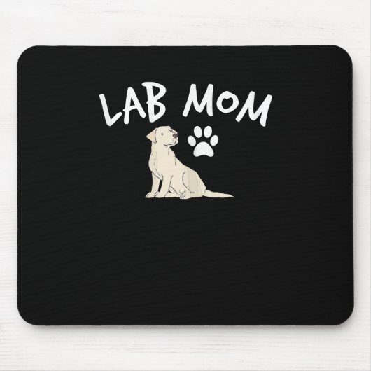 Frauen Labrador Retriever Labrador Mama Hund Welpe Mousepad (Vorne)