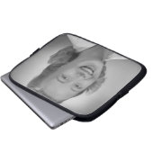 Frauen-Lächeln Laptopschutzhülle (Vorne Knopf)