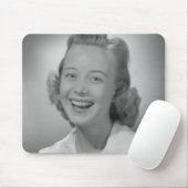Frauen-Lächeln Mousepad (Mit Mouse)
