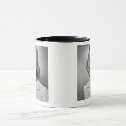 Frauen-Lächeln Tasse (Zentrum)