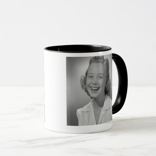 Frauen-Lächeln Tasse (VorderseiteRechts)