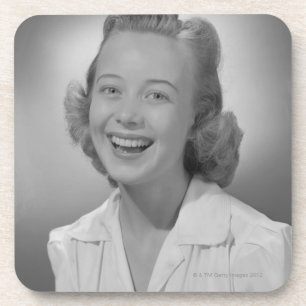 Frauen-Lächeln Untersetzer