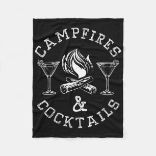 Frauen Lagerfeuer Und Schwänze Lagerfeuer Camping  Fleecedecke