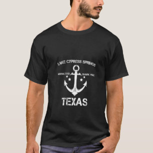 Frauen Lake Cypress Springs Texas Lustige Fischere T-Shirt