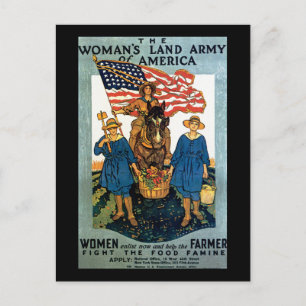 Frauen-Land-Armee Postkarte