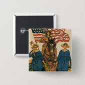 Frauen-Landarmee Button (Vorne & Hinten)