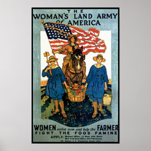 Frauen-Landarmee Poster
