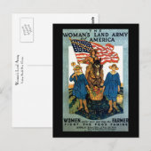 Frauen-Landarmee Postkarte (Vorne/Hinten)