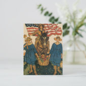 Frauen-Landarmee Postkarte (Stehend Vorderseite)