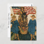 Frauen-Landarmee Postkarte (Vorne/Hinten)
