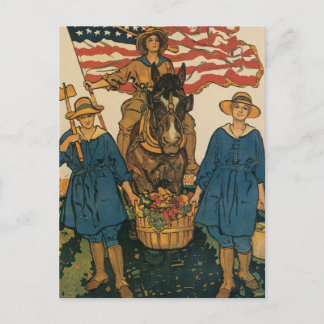 Frauen-Landarmee Postkarte