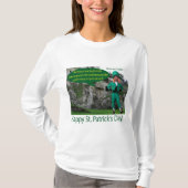 Frauen lange Ärmel T. Alles Gute zum St. Patrick's T-Shirt (Vorderseite)