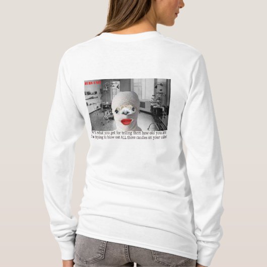 Frauen, lange Ärmel T, Brenneinheit T-Shirt (Rückseite)