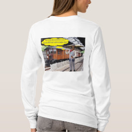 Frauen lange Ärmel T. Fröhlicher Vatertag. Kuh/ T-Shirt