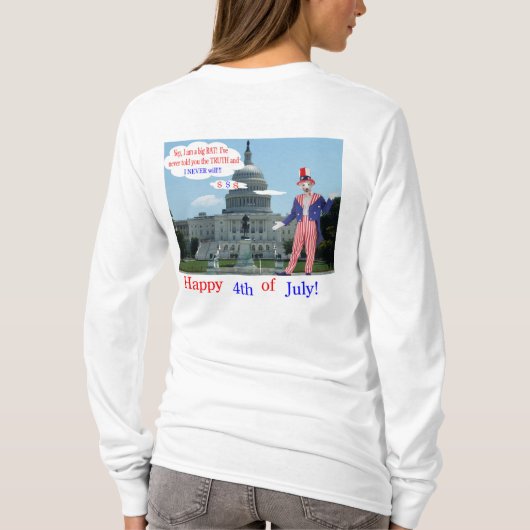 Frauen lange Ärmel T. Glückwunsch 4. Ratte/Unclesa T-Shirt (Rückseite)