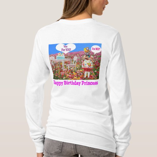 Frauen lange Ärmel T. Herzlichen Glückwunsch zum G T-Shirt (Rückseite)