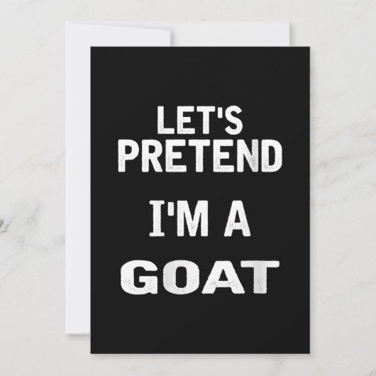 Frauen lassen sich so tun, als wäre ich ein goatri save the date (Vorderseite)