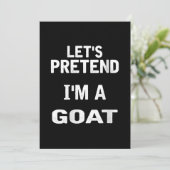 Frauen lassen sich so tun, als wäre ich ein goatri save the date (Stehend Vorderseite)