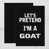 Frauen lassen sich so tun, als wäre ich ein goatri save the date (Vorne/Hinten)