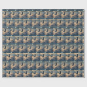 Frauen laufen am Strand Geschenkpapier (Flach)