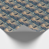 Frauen laufen am Strand Geschenkpapier (Ecke)