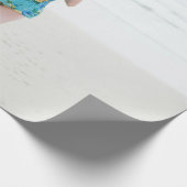 Frauen laufen am Strand Geschenkpapier (Ecke)