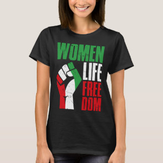 Frauen Leben Freiheit Vintage Iran Abgenutzt Frei T-Shirt