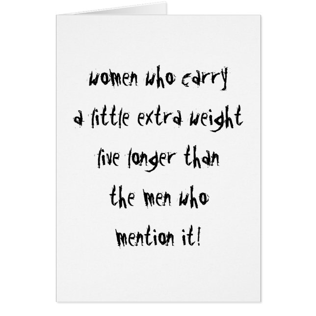 Frauen leben länger (Vorne)