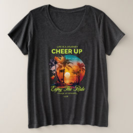 FRAUEN LEBENSREISE AUFMUNTERN PLUS SIZE TEE