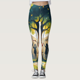 Frauen Leggings bedeckte Kindertraeume