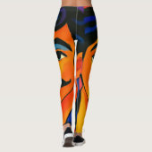 Frauen Leggings farbenfrohes Design (Rückseite)