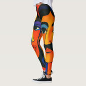 Frauen Leggings farbenfrohes Design (Links)