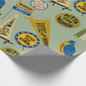 Frauen leiden an Bewegung Memorabilia Collage Prin Geschenkpapier (Ecke)