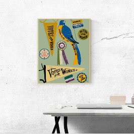 Frauen leiden an Bewegung Memorabilia Collage Prin Poster