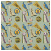 Frauen leiden an Bewegung Memorabilia Collage Prin Stoff (Muster)