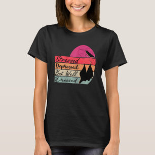 Frauen leiden unter Depression, aber gut gekleidet T-Shirt