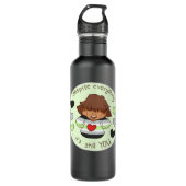 Frauen lernen mehr als Phantastisch Edelstahlflasche (Vorderseite)