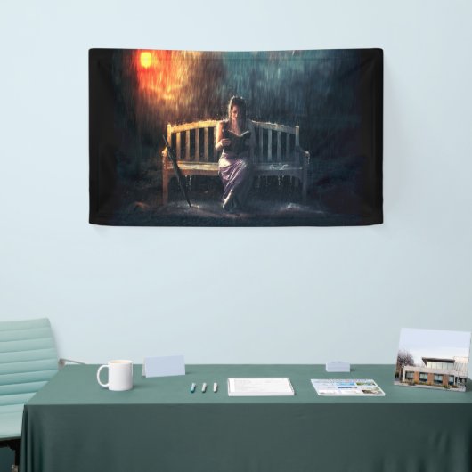 Frauen-Lesebuch im Regen Banner (Messeveranstaltung)