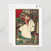 Frauen lesen Art Deco Postkarte (Vorne/Hinten)