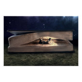 Frauen lesen im Buch in der Nacht Poster (Vorderseite)