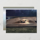 Frauen lesen im Buch in der Nacht Postkarte (Vorne/Hinten)